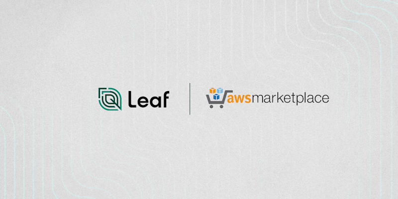 Leaf services now available through AWS Marketplace