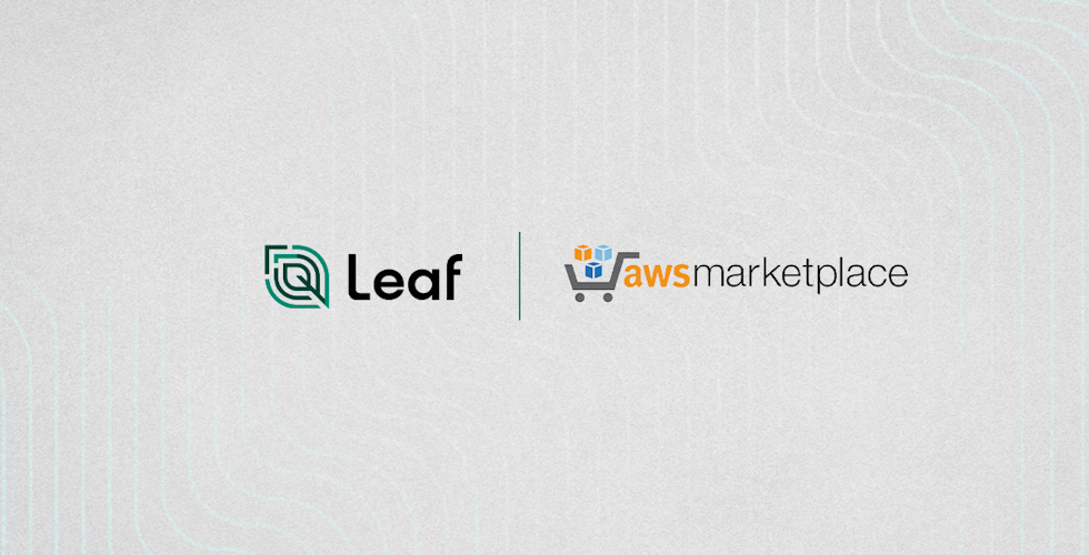 Leaf services now available through AWS Marketplace