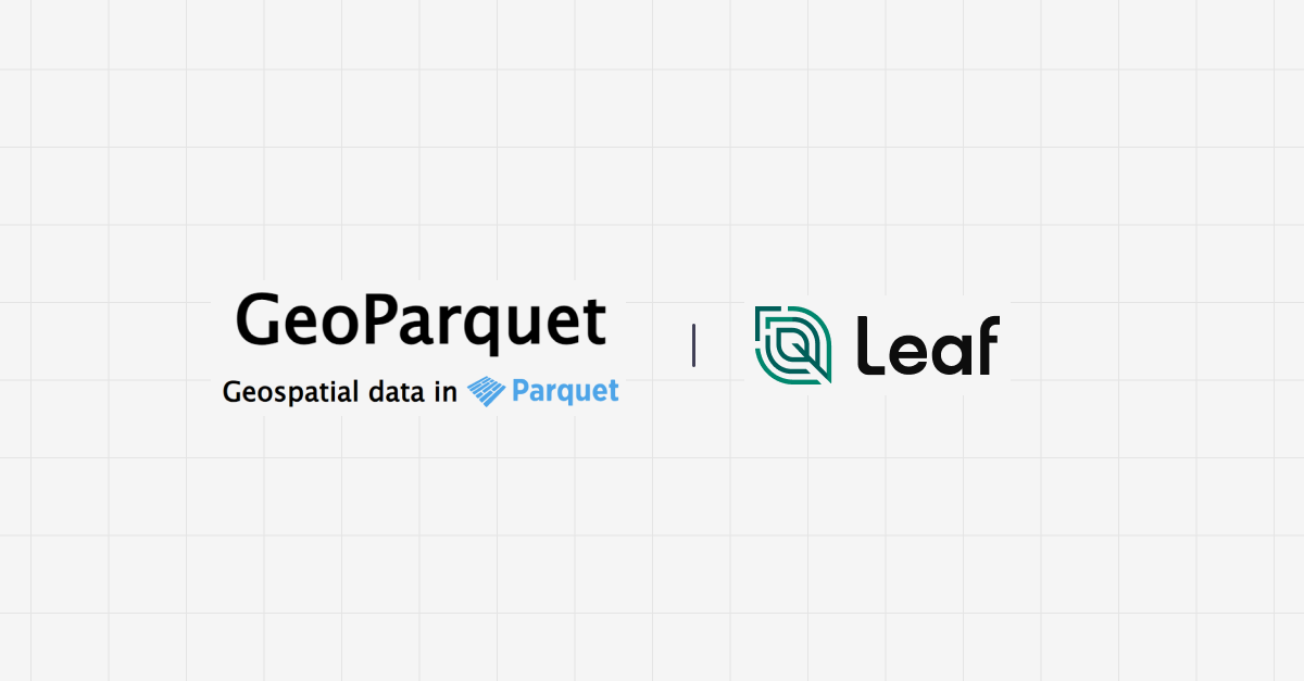 GeoParquet now available with Leaf