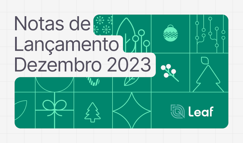 Notas de lançamento - Dezembro 2023