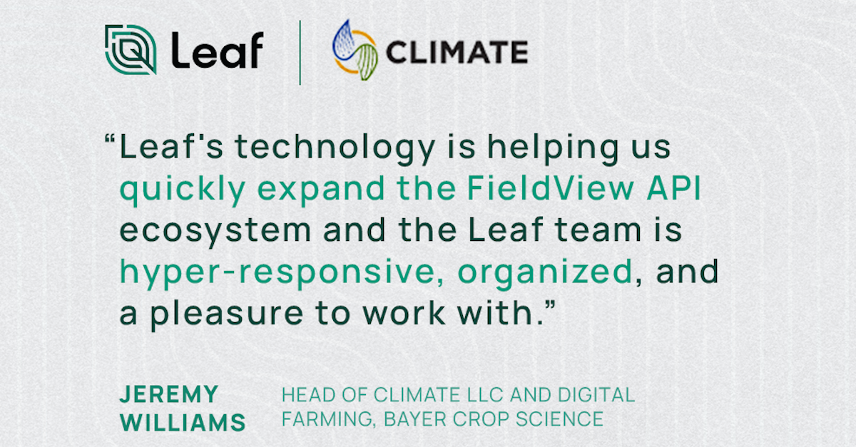 Leaf Helps Bayer Expand Their Partner Ecosystem