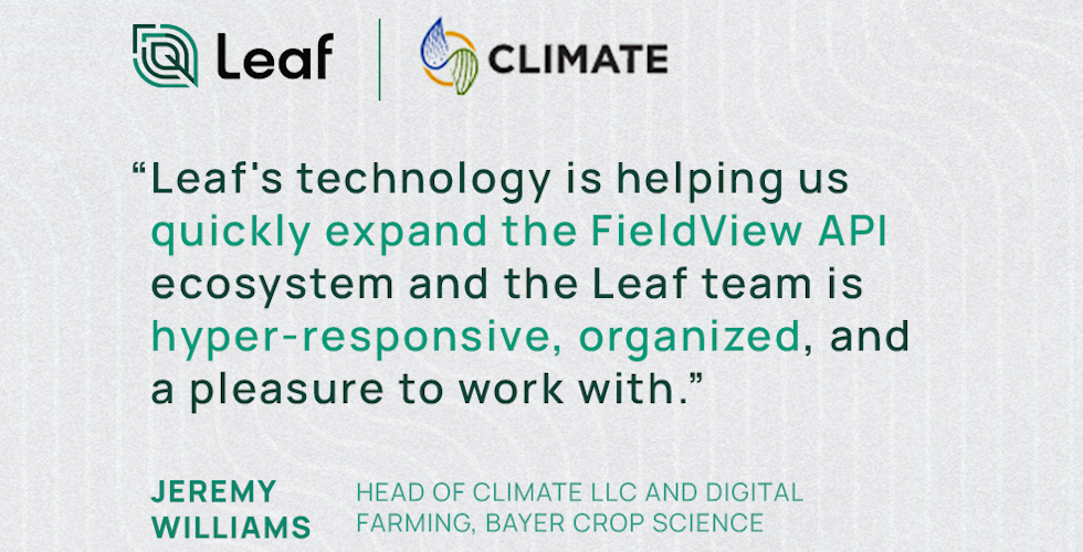 Leaf Helps Bayer Expand Their Partner Ecosystem